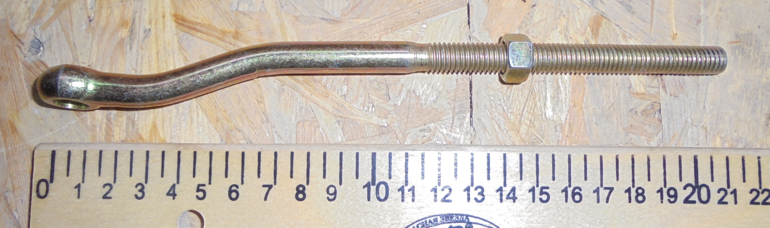 Болт натяжной генератора с изгибом M10 L=210